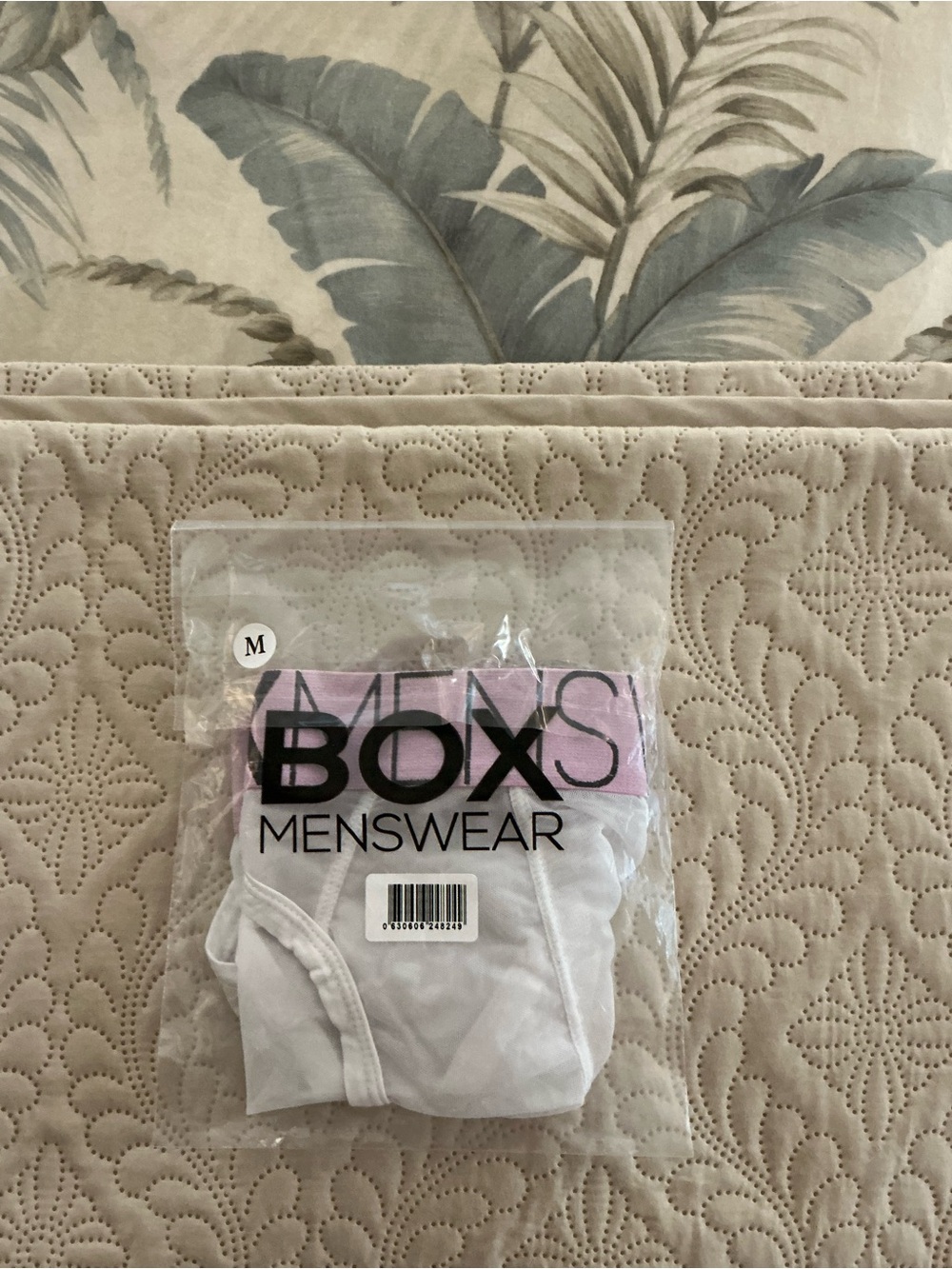 BOX ALL OVER MESH BRIEFS White Men's Briefs - Size M